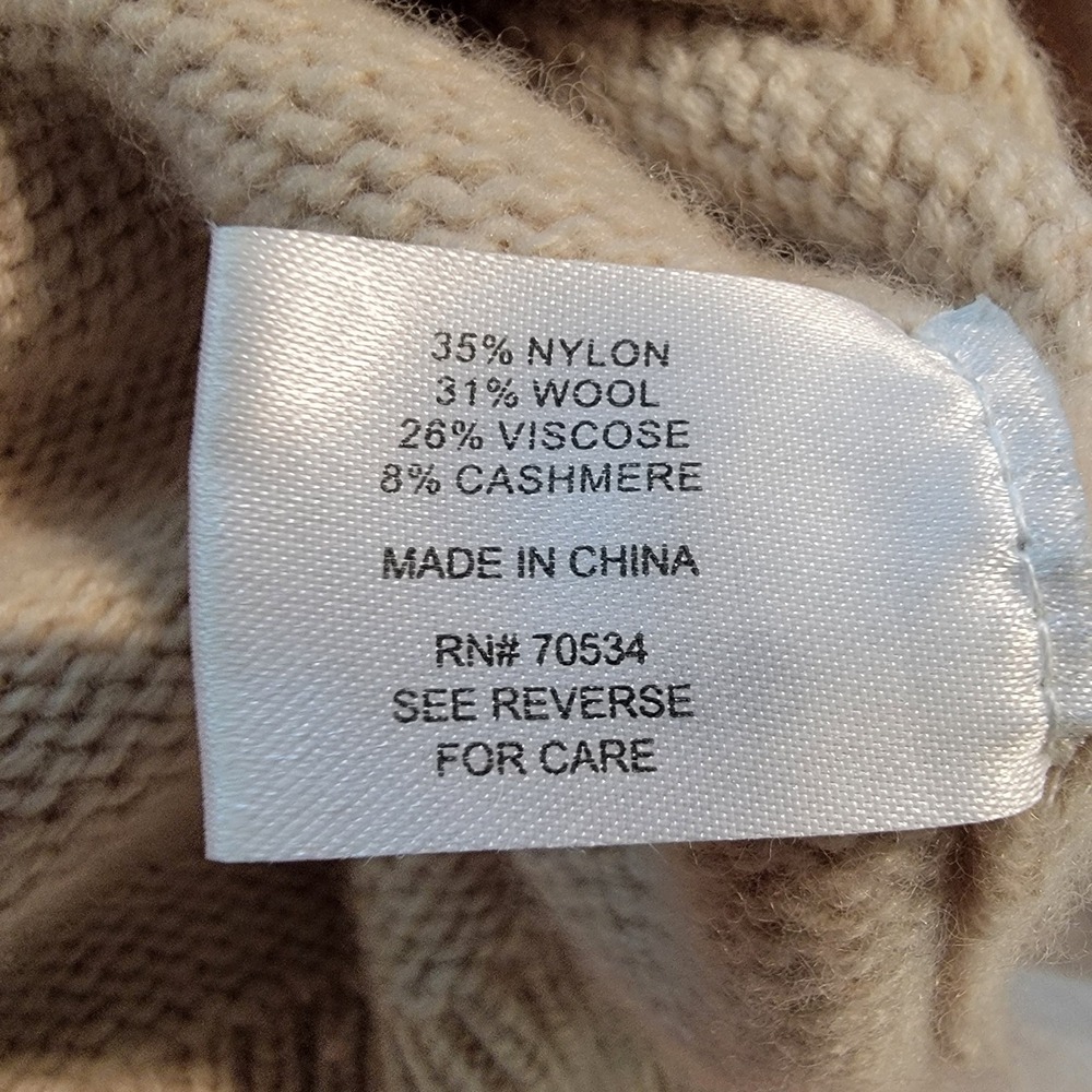 Orvis Fair Isle Nordic Crewneck‎ Sweater Women's Size Small Wool Cashmere Blend - Picture 7 of 7